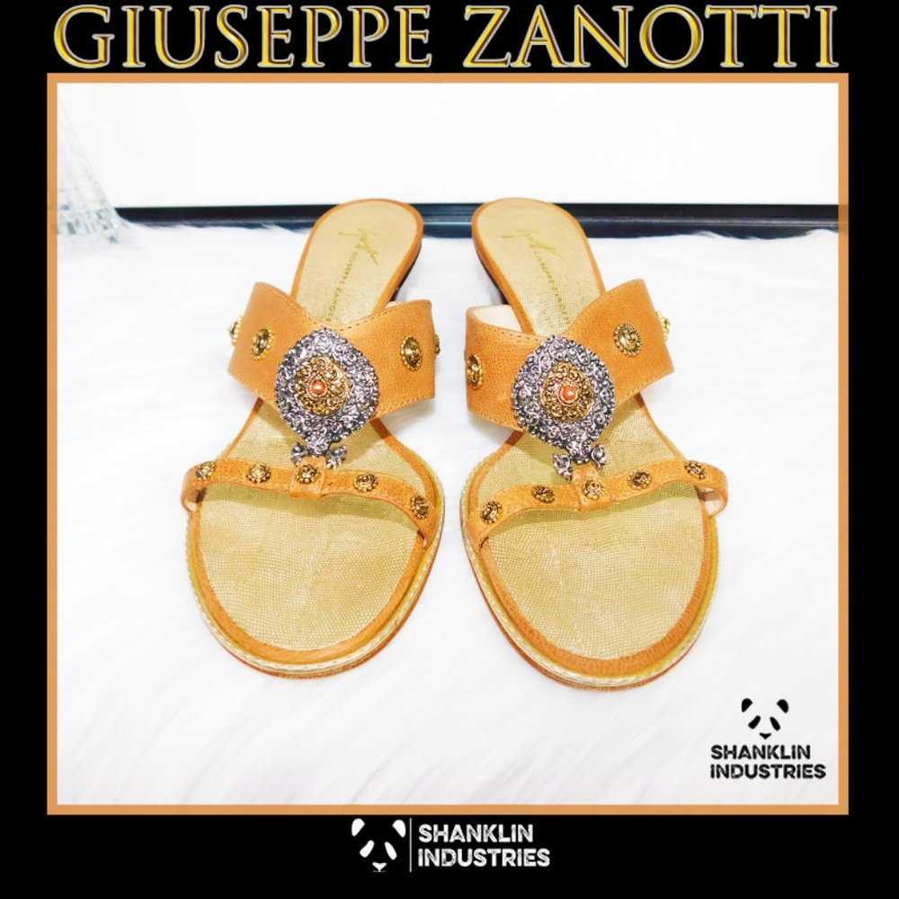 🤍🐼GIUSEPPE ZANOTTI🐼🤍 Canyon Vicini Heels Sz 38.5